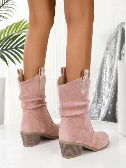 Bottes stylées femme – Bottes en cuir élégantes à talons pour occasions spéciales