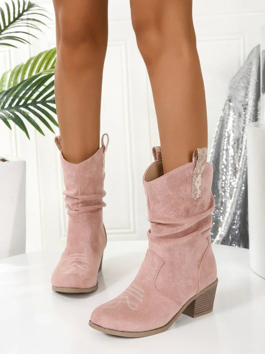 Bottes stylées femme – Bottes en cuir élégantes à talons pour occasions spéciales