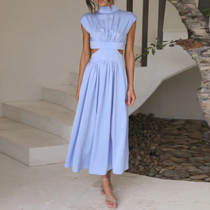 Robe élégante femme – Robe fluide chic pour soirée, mariage ou cérémonie