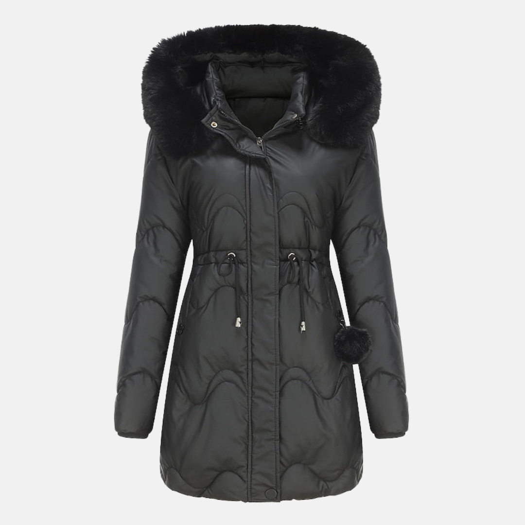 Parka femme – Veste chaude imperméable avec capuche pour hiver élégant