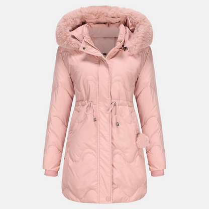 Parka femme – Veste chaude imperméable avec capuche pour hiver élégant