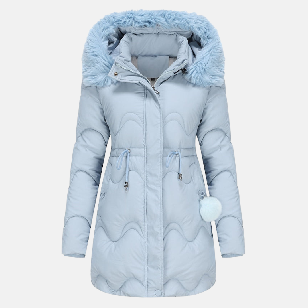 Parka femme – Veste chaude imperméable avec capuche pour hiver élégant