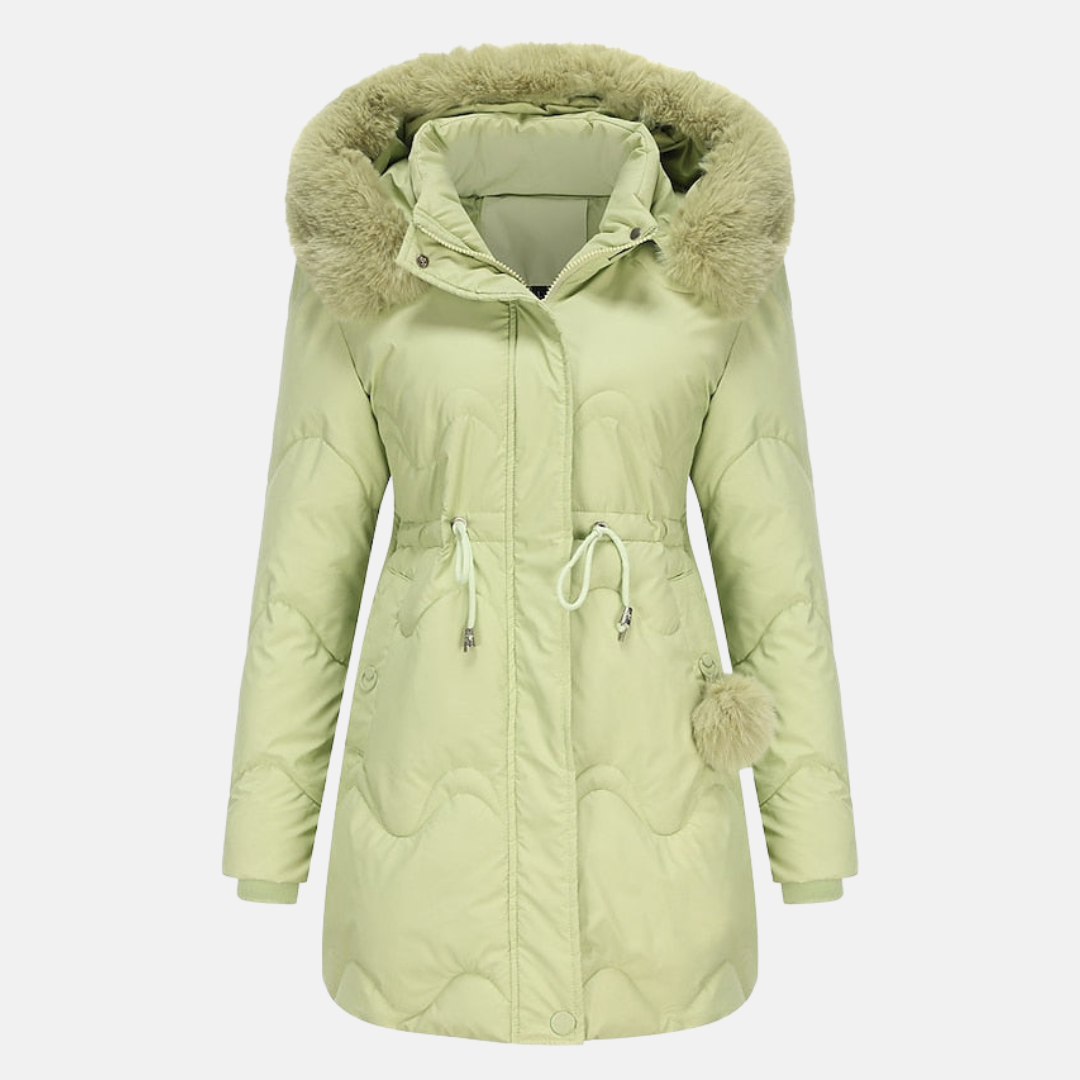 Parka femme – Veste chaude imperméable avec capuche pour hiver élégant