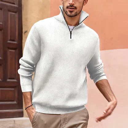 Pull en tricot décontracté homme – Pull léger et confortable en maille douce