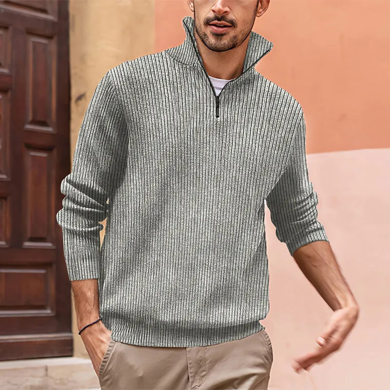 Pull en tricot décontracté homme – Pull léger et confortable en maille douce