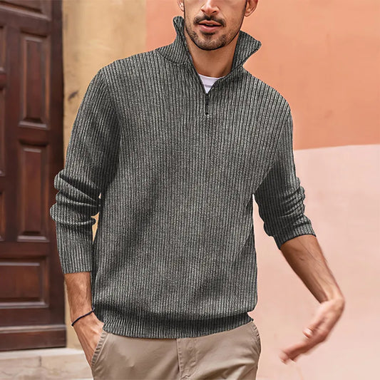 Pull en tricot décontracté homme – Pull léger et confortable en maille douce