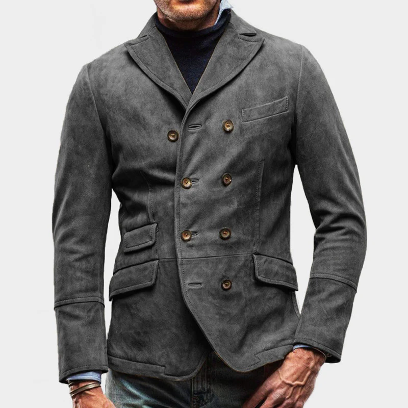 Blazer élégant homme – Veste habillée en tissu premium pour occasions formelles