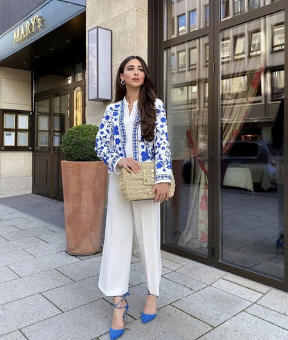 Blouse à fleurs femme – Chemisier léger et élégant pour été chic et décontracté