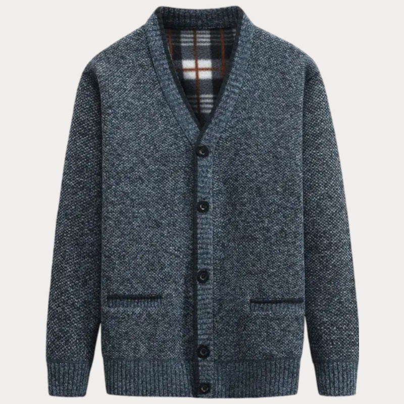 Gilet homme col en V – Gilet élégant en laine pour look décontracté chic