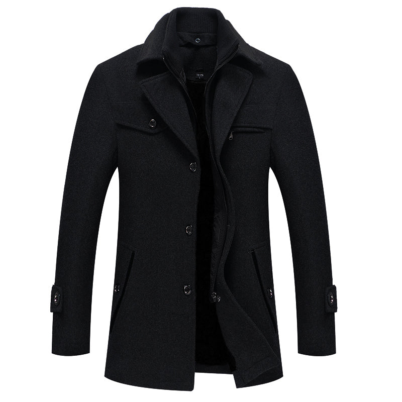 Manteau d'hiver homme – Manteau élégant en laine, coupe moderne et chaud