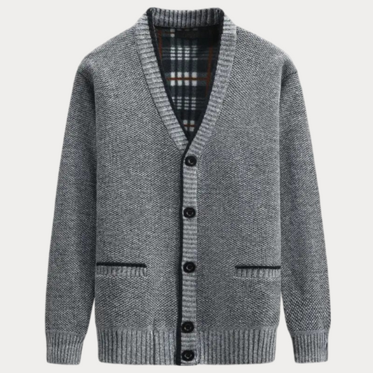 Gilet homme col en V – Gilet élégant en laine pour look décontracté chic