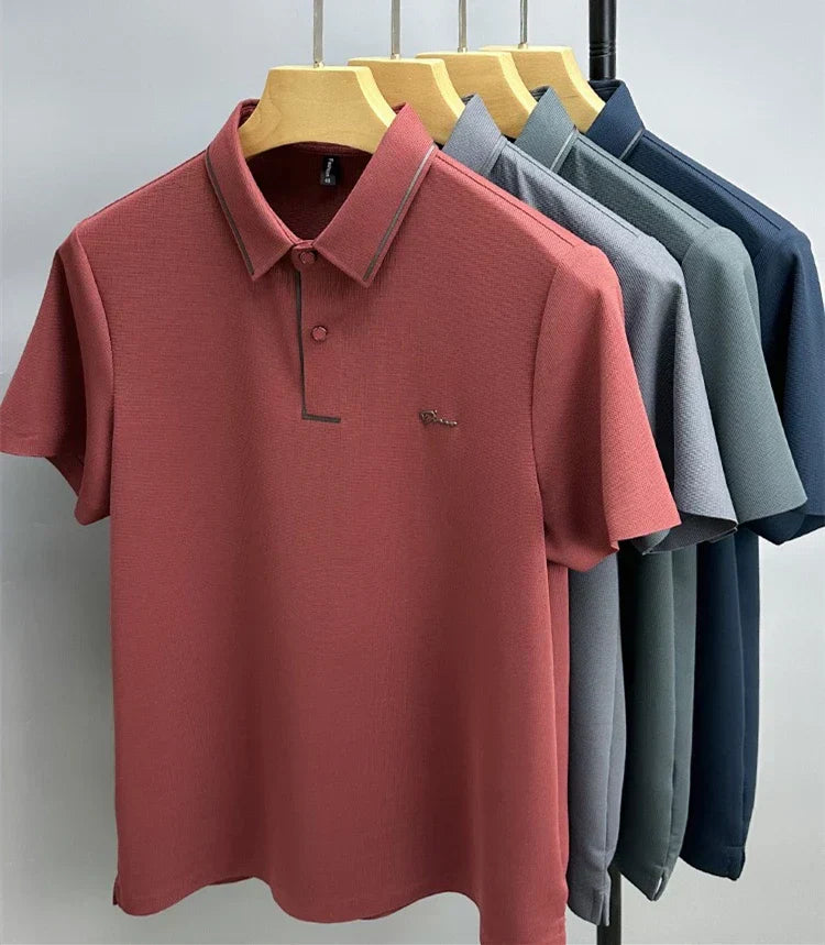 Polo décontracté homme – T-shirt en coton léger à manches courtes pour été