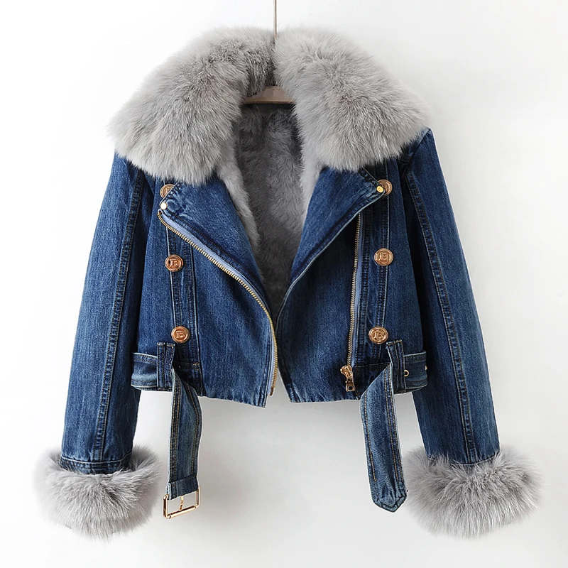 Veste en denim femme – Veste casual en jean coupe moderne et tendance