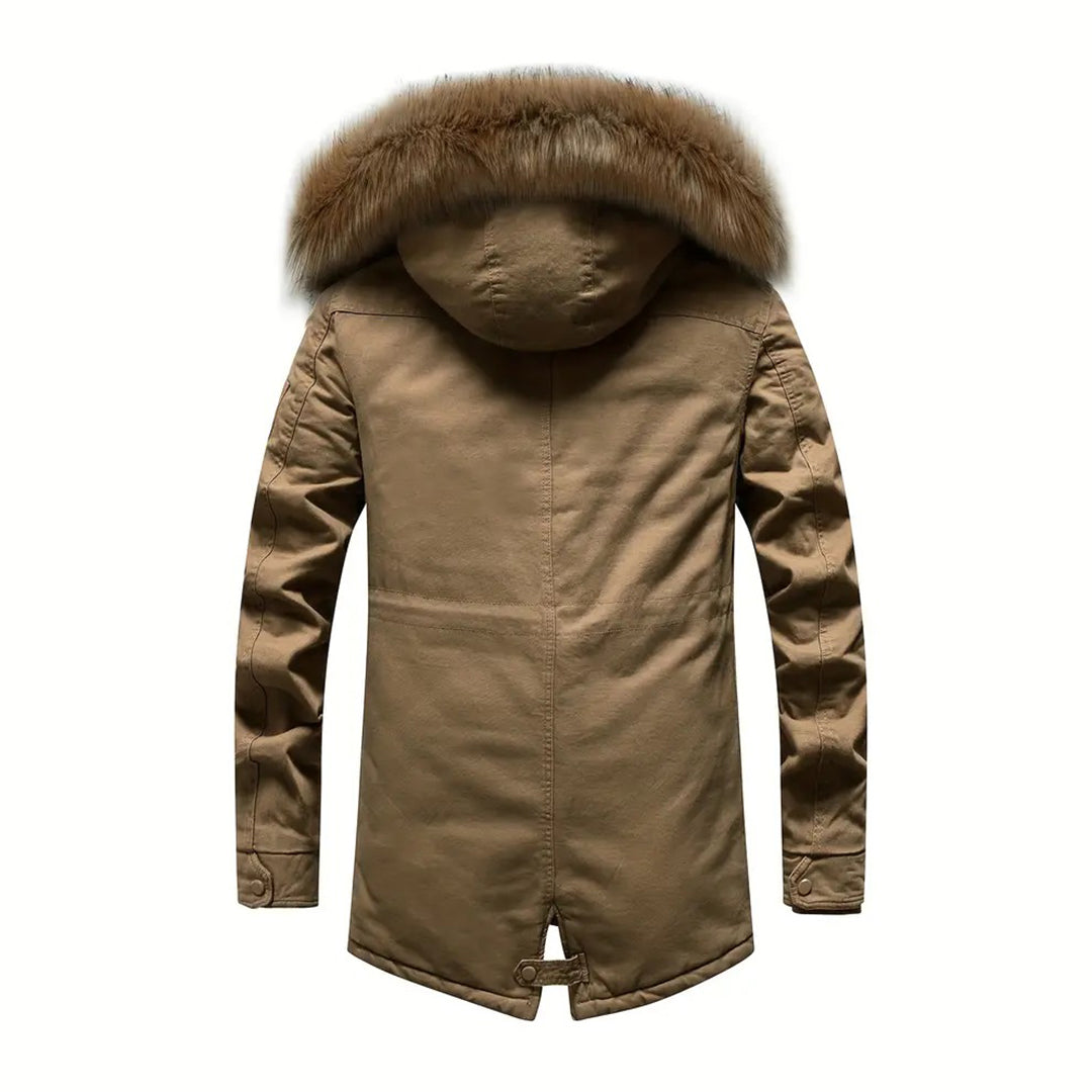 Parka d'hiver homme – Manteau chaud imperméable avec capuche et poches