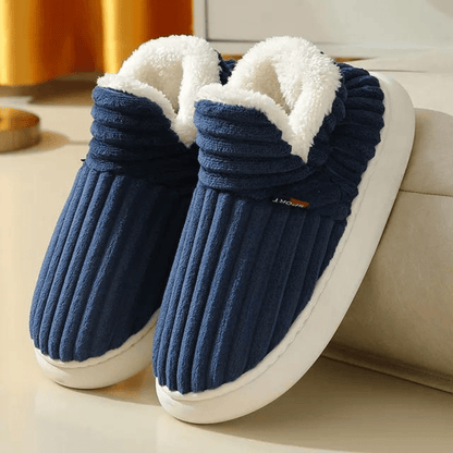 Chaussons confortables femme – Pantoufles douces en peluche pour intérieur