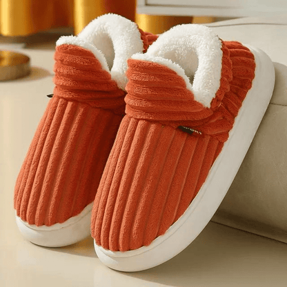 Chaussons confortables femme – Pantoufles douces en peluche pour intérieur