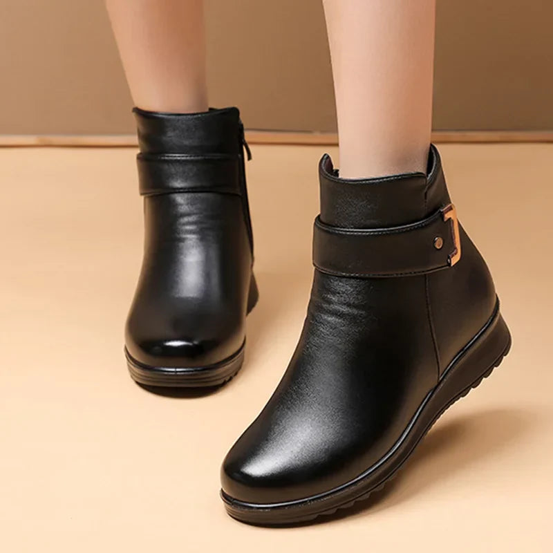 Bottes en cuir femme – Bottes élégantes en cuir véritable pour toutes occasions