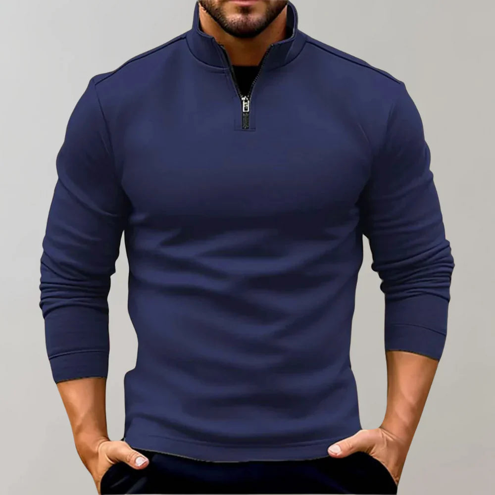 Pull homme stylé – Pull en laine doux à col rond pour look décontracté