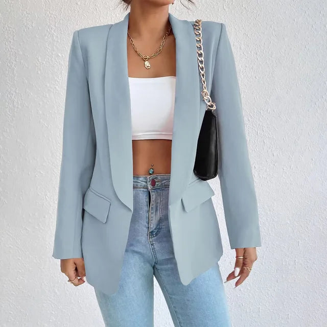 Blazer élégant femme – Veste chic en tissu léger pour tenue habillée et soirée