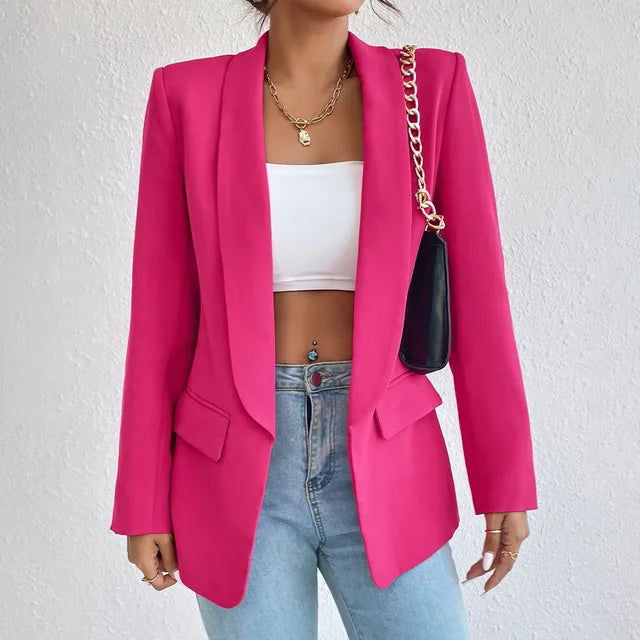 Blazer élégant femme – Veste chic en tissu léger pour tenue habillée et soirée