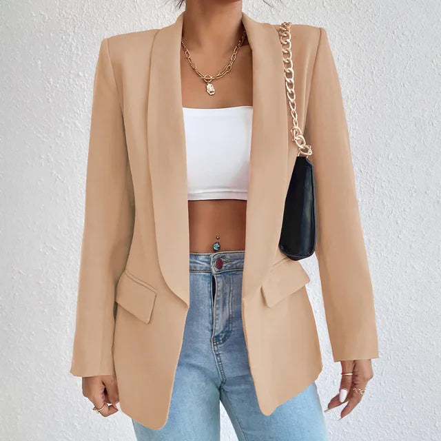 Blazer élégant femme – Veste chic en tissu léger pour tenue habillée et soirée