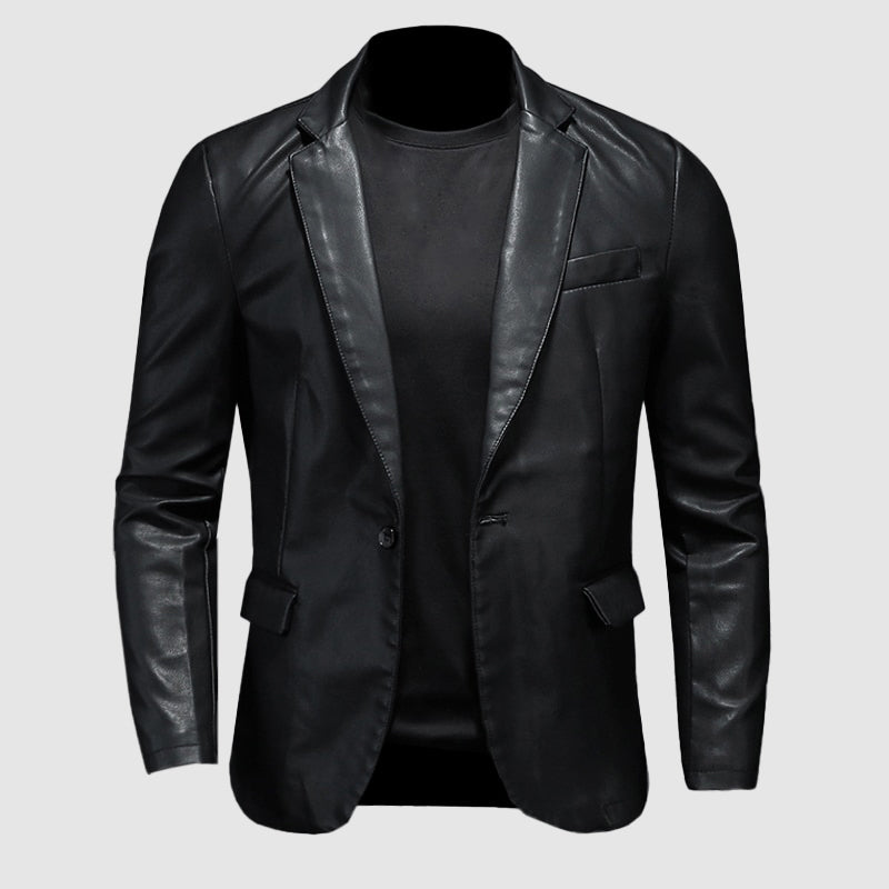 Veste en cuir homme – Veste élégante en cuir véritable pour occasions spéciales