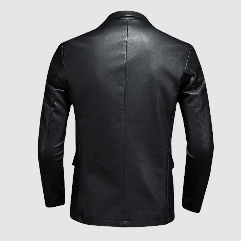 Veste en cuir homme – Veste élégante en cuir véritable pour occasions spéciales