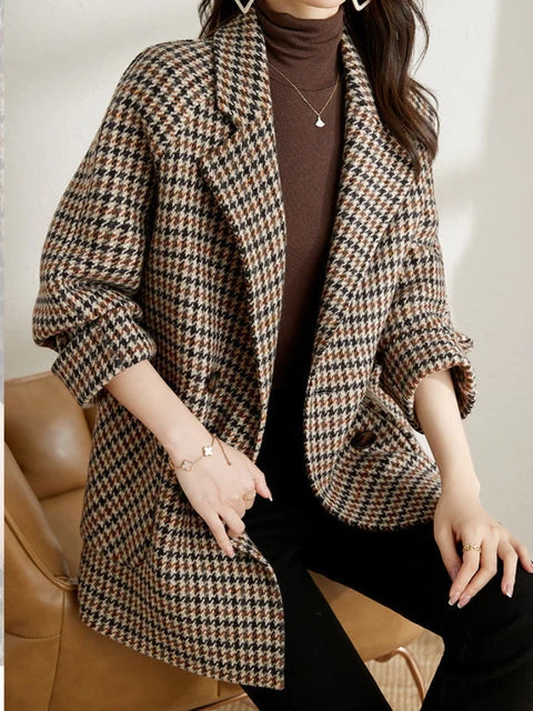 Wool Coat for Women – Elegant Chic Outerwear for Trendy Autumn Winter Fashion