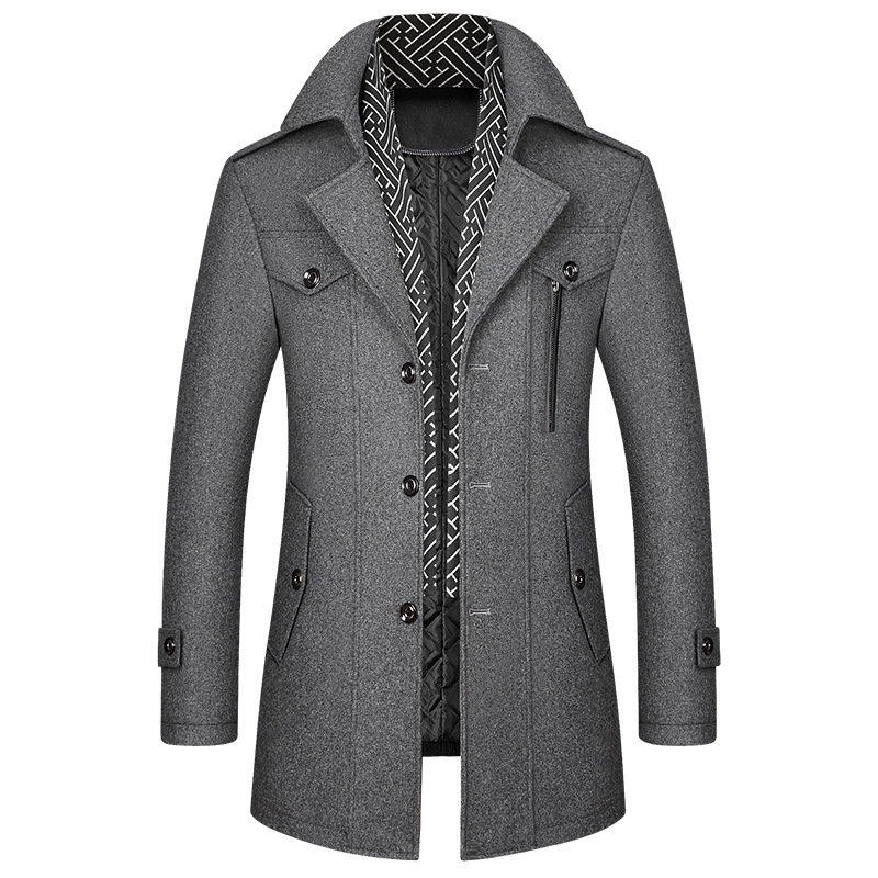 Veste d'hiver homme – Manteau chaud en duvet imperméable et élégant