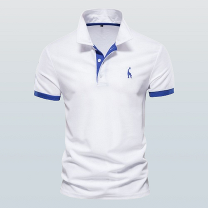 Polo homme col montant – T-shirt élégant en coton pour look décontracté chic