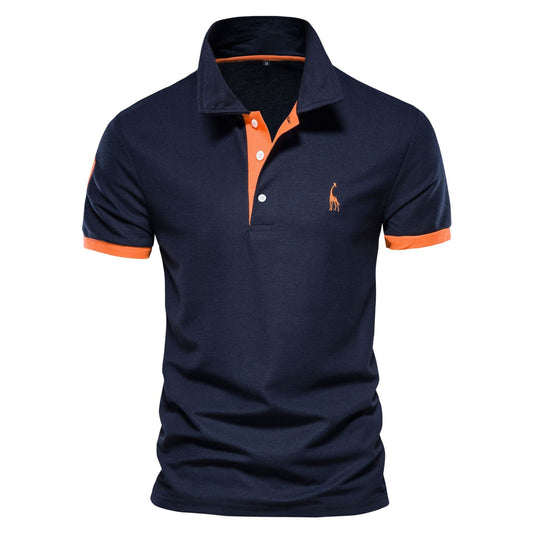 Polo homme col montant – T-shirt élégant en coton pour look décontracté chic