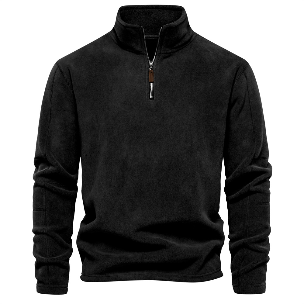 Pull zippé homme – Sweat-shirt confortable en coton pour casual et sport