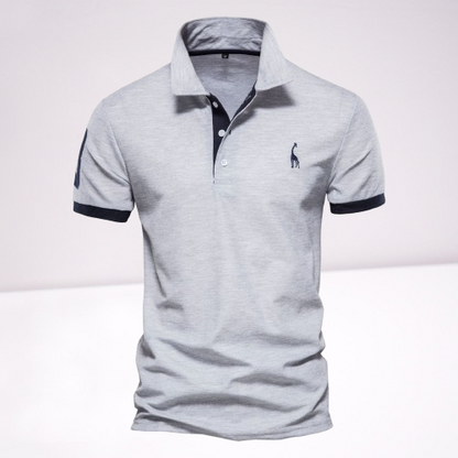 Polo homme col montant – T-shirt élégant en coton pour look décontracté chic