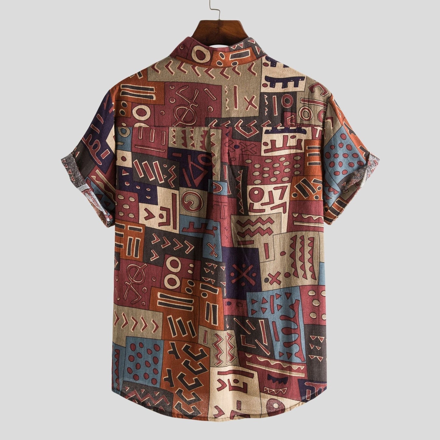 Chemise à motifs homme – Chemise élégante à manches courtes pour été