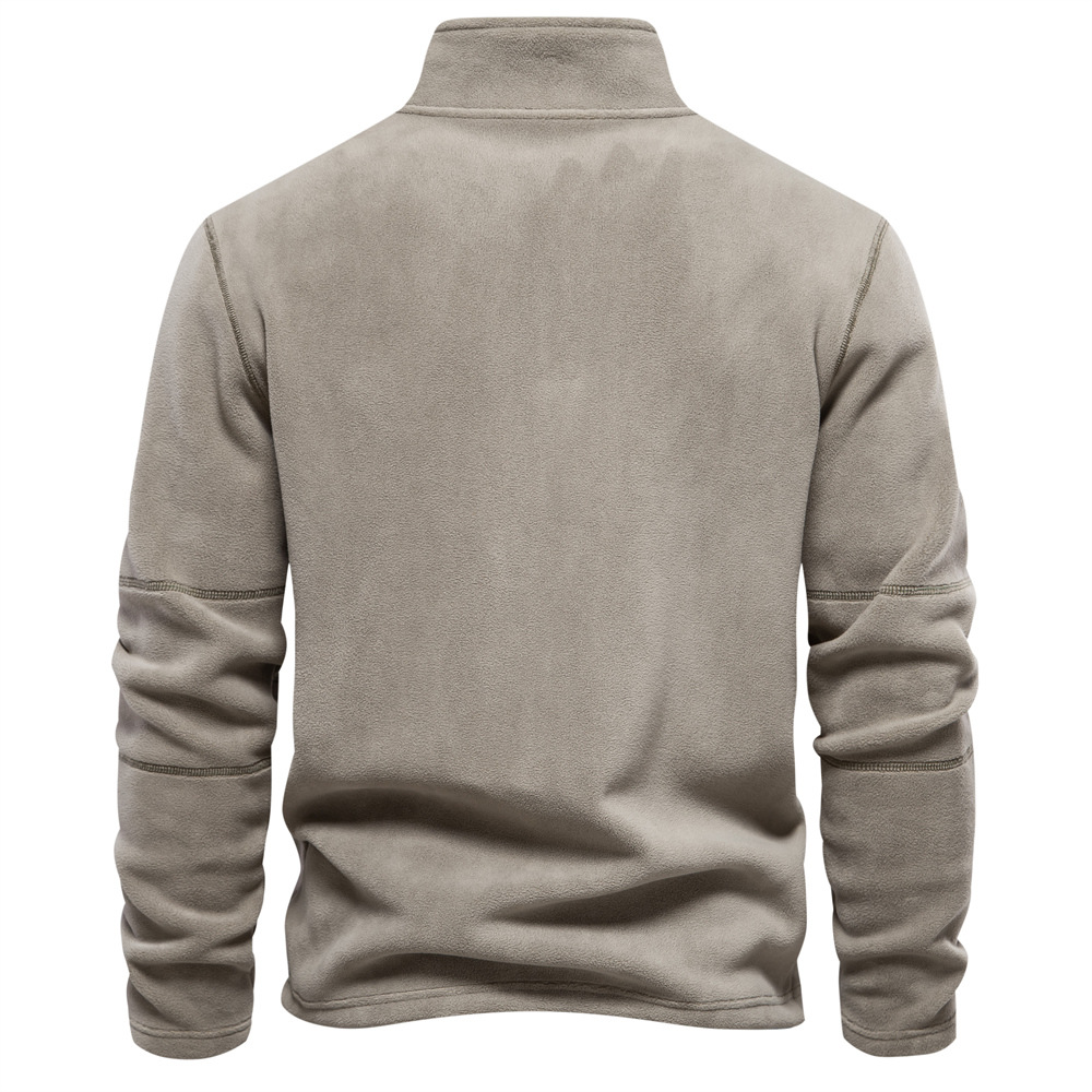 Pull zippé homme – Sweat-shirt confortable en coton pour casual et sport