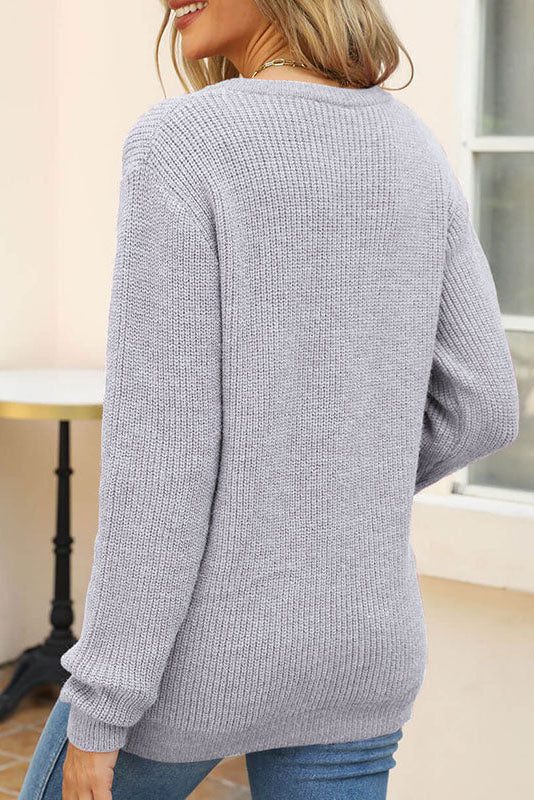 Pull confortable femme – Pull doux en tricot, style décontracté et élégant