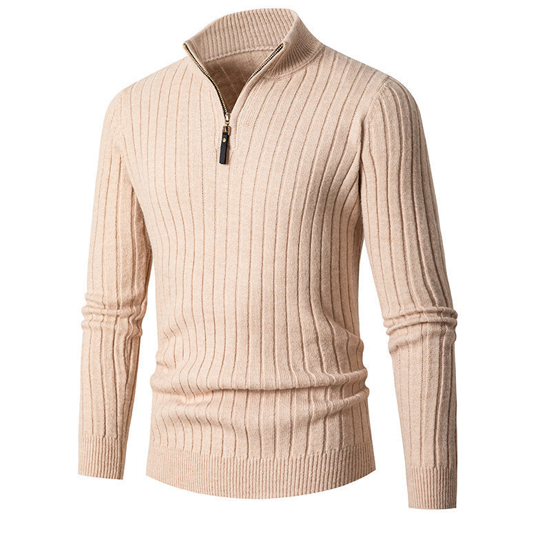 Pull à fermeture éclair homme – Sweat tendance en coton doux et confortable