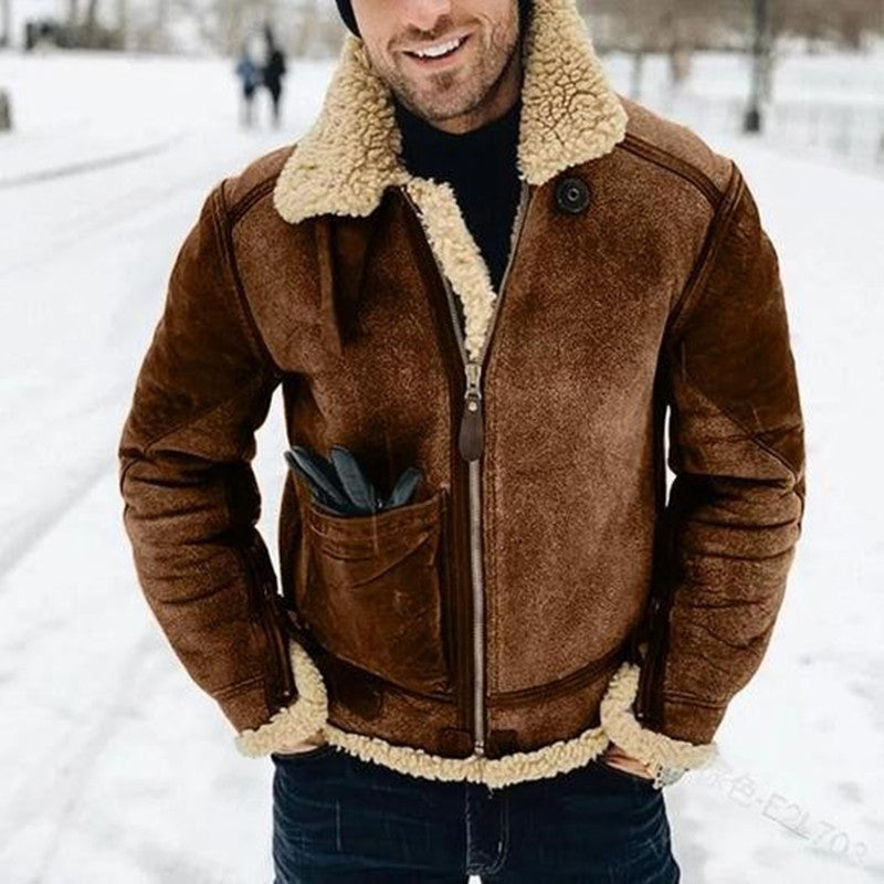 Veste d'hiver homme – Manteau tendance chaud et stylé en laine et coupe moderne