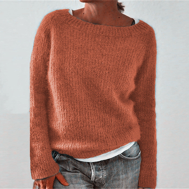 Pull classique femme – Pull en laine doux, coupe ajustée et élégant pour l'hiver