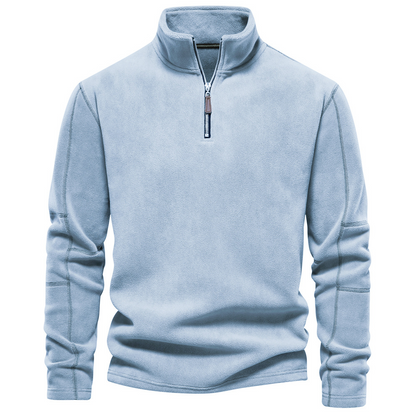 Pull zippé homme – Sweat-shirt confortable en coton pour casual et sport