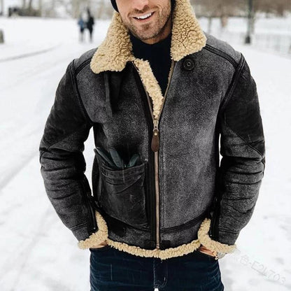 Veste d'hiver homme – Manteau tendance chaud et stylé en laine et coupe moderne