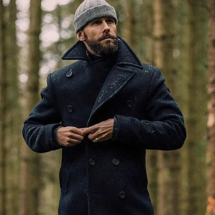 Veste d'hiver homme – Manteau élégant en laine, coupe moderne et chaude