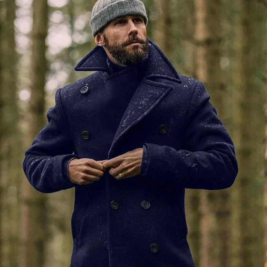 Veste d'hiver homme – Manteau élégant en laine, coupe moderne et chaude