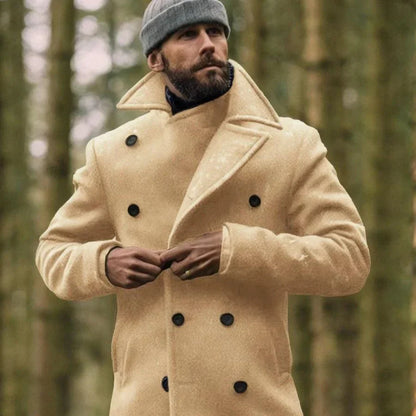 Veste d'hiver homme – Manteau élégant en laine, coupe moderne et chaude