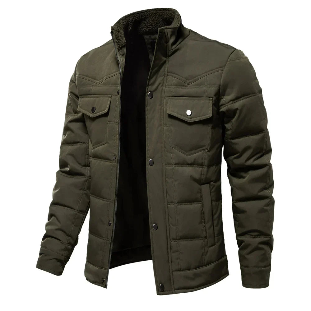 Veste chaude homme – Manteau en laine confortable pour hiver élégant et décontracté