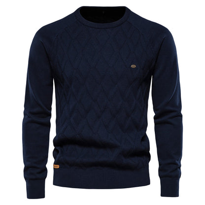 Pull en tricot homme – Pull chaud en laine doux et confortable pour l'hiver