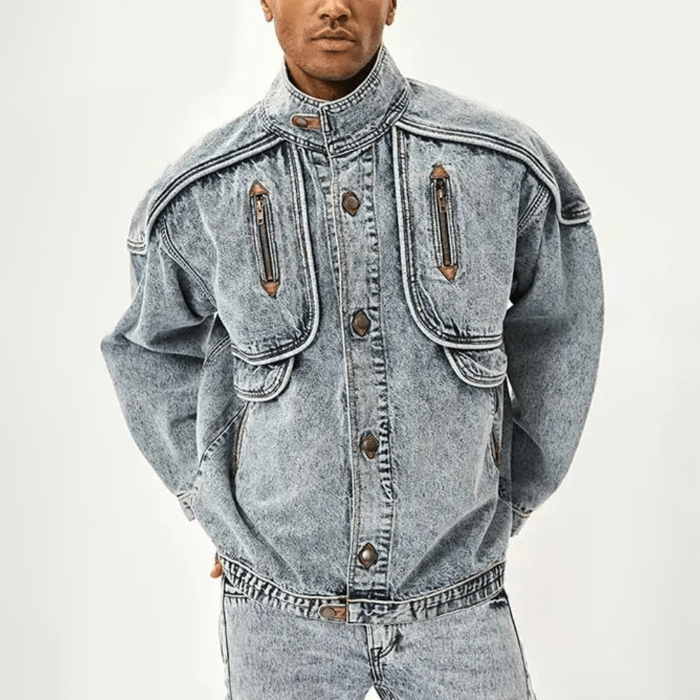 Veste en denim homme – Veste casual en jean coupe moderne et tendance