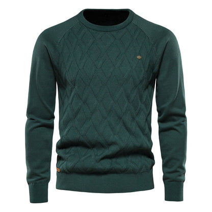 Pull en tricot homme – Pull chaud en laine doux et confortable pour l'hiver