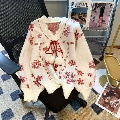 Pull de Noël élégant femme – Pull festif en tricot doux avec design chic