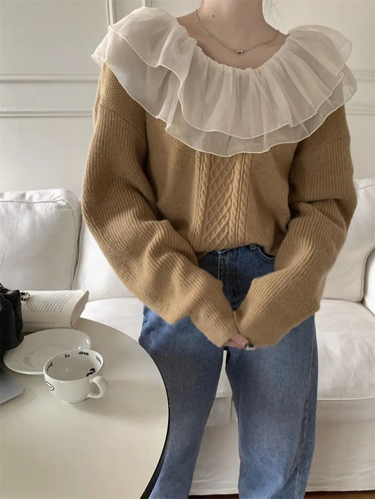 Pull élégant femme – Pull en laine doux, coupe moderne et chic pour hiver